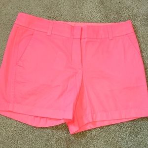Jcrew coral chino shorts